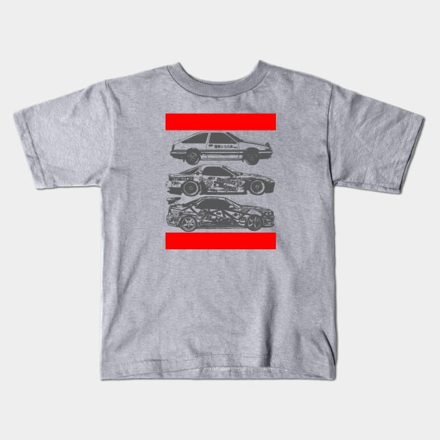 Drift Stars! Kids T-Shirt by RodeoEmpire